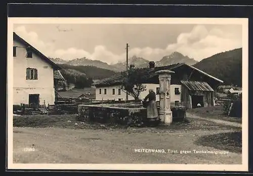 AK Heiterwang /Tirol, Ortspartie gegen Tannheimergruppe