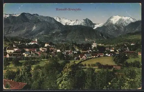 AK Kamnik-Kranjsko, Ortsansicht gegen die Berge