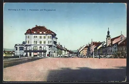 AK Maribor-Marburg, Hauptplatz mit Theresienhof