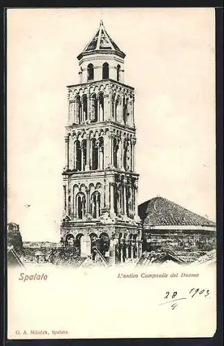 AK Spalato, L`antico Campanile del Duomo