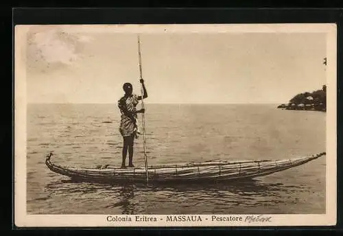 AK Massau /Colonia Eritrea, Pescatore