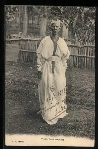 AK Vieille Femme abyssine