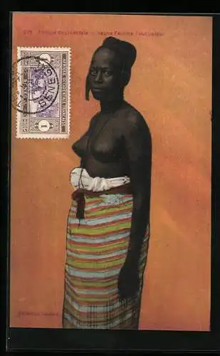 AK Jeune Femme Toucouleur, nackte Afrikanerin