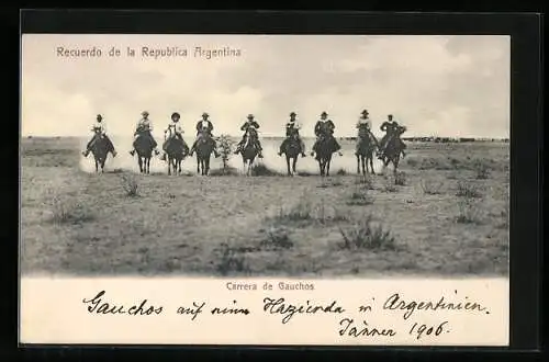 AK Argentina, Carrera de Gauchos