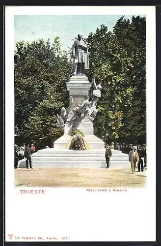 AK Trieste, Monumento a Rossetti