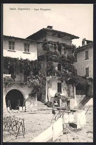 AK Isola Pescatori /Lago Maggiore, Haus im Sonnenschein