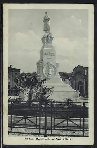 AK Forlì, Monumento ad Aurelio Saffi