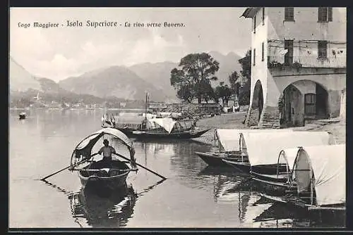 AK Isola Superiore /Lago Maggiore, La riva verso Baveno