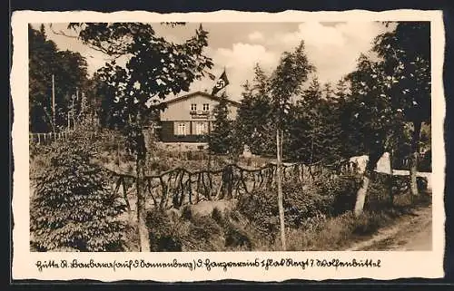 AK Wolfenbüttel, Hütte A. Barbara des 1. Flakregiments, mit 