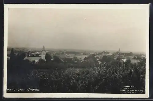 AK Uzhorod, Ortsansicht aus der Vogelschau