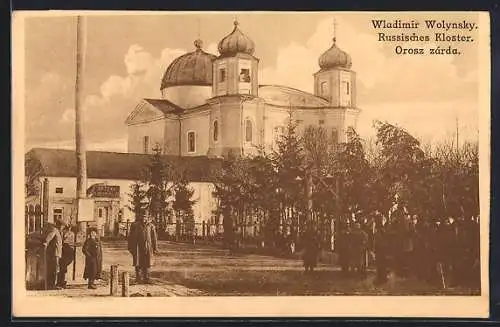 AK Wladimir Wolynsky, Russisches Kloster mit Strasse