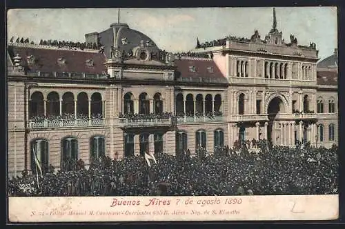 AK Buenos Aires, 7 de agosto 1890