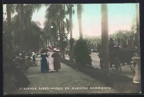 AK Buenos Aires, Paseo en Avenida sarmiento