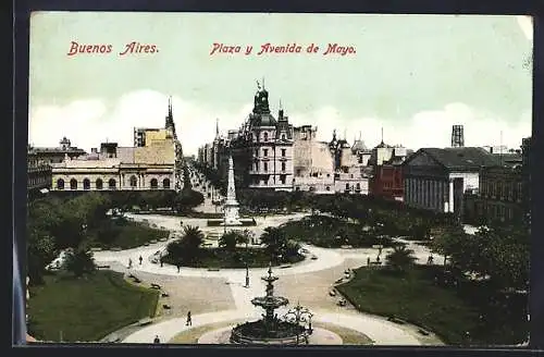 AK Buenos Aires, Plaza y Avenida de Mayo