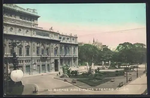 AK Buenos Aires, Plaza y Teatro Colón