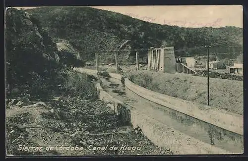 AK Sierras de Cordoba, Canal de Riego