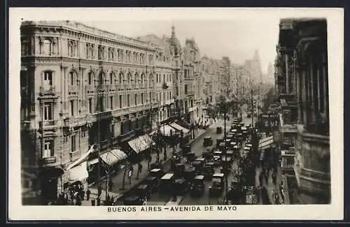 AK Buenos Aires, Avenida de Mayo con muchas coches