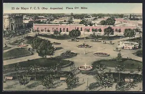 AK Rosario de Santa Fe, F. C. S., 25 de Mayo & Plaza Gral. Mitre