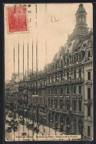 AK Buenos Aires, Edificio de la Prensa, Avenida de Mayo