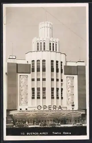 AK Buenos Aires, Teatro Opera, Art Deco