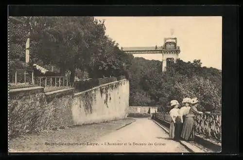 AK Saint-Germain-en-Laye, L`Ascenseur et la Descente des Grottes