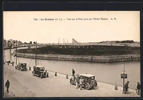 AK Le Croisic, Vue sur le Port prise de l`Hôtel Masson