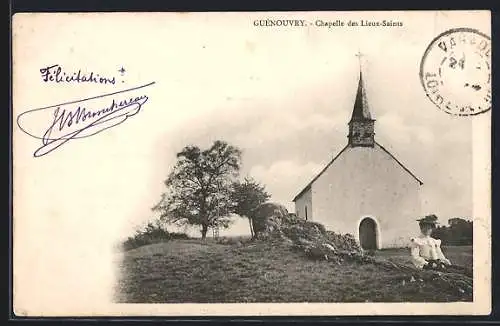 AK Guenouvry, Chapelle des Lieux-Saints et paysage rural