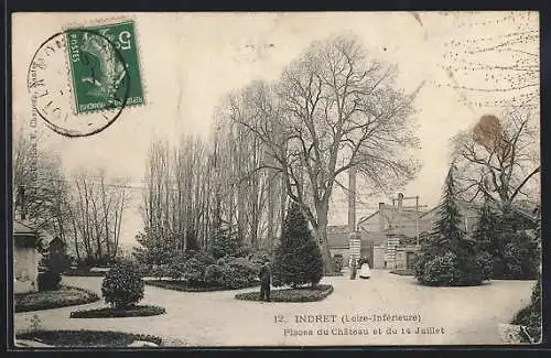 AK Indret, Places du Château et du 14 Juillet