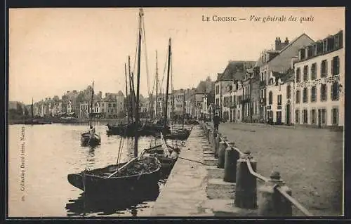 AK Le Croisic, Vue générale des quais