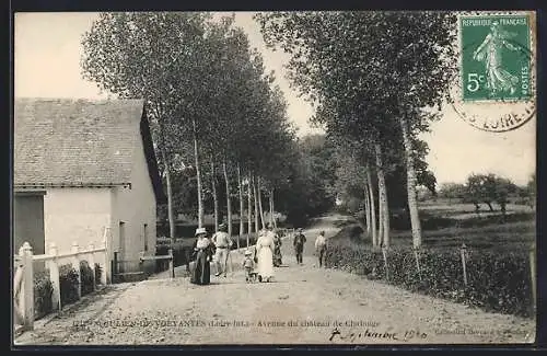 AK Noizay, Avenue du château de Chanteloup