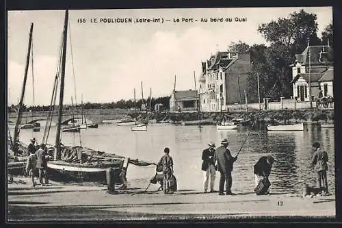 AK Le Pouliguen, Le Port, Au bord du Quai