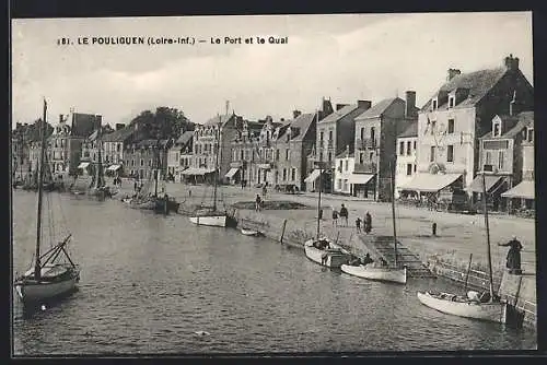 AK Le Pouliguen, Le Port et le Quai