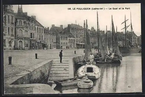 AK Le Pouliguen, Le Quai et le Port