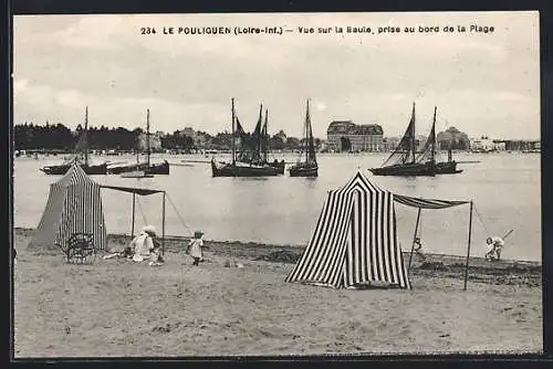 AK Le Pouliguen, Vue sur la Baule prise au bord de la Plage