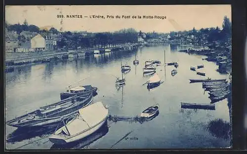 AK Nantes, L`Erdre, Pris du Pont de la Motte-Rouge