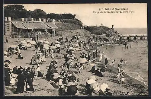 AK Pornic, Plage de la Noëveillard, vers l`Est