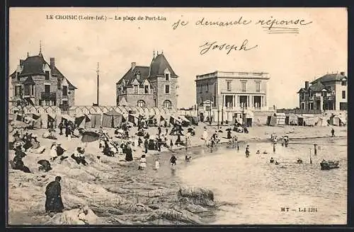 AK Le Croisic, La plage de Port-Lin