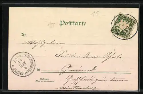 AK Drei Osterengel über den Wolken