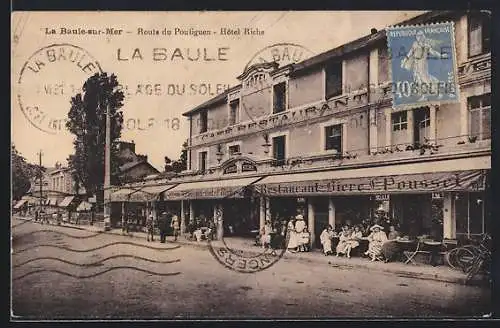 AK La Baule-sur-Mer, Route du Pouliguen, Hotel Riche