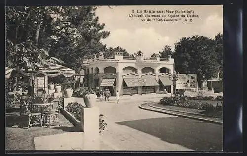 AK La Baule-sur-Mer, L`endroit charmant du Square du Casino, vu de Ker-Causette