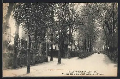 AK Le Pouliguen /L.-I., Avenue des Lilas, pres l`Avenue des Ormes