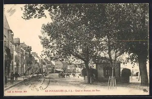 AK Le Pouliguen /L.-I., Quai et Bureau du Port