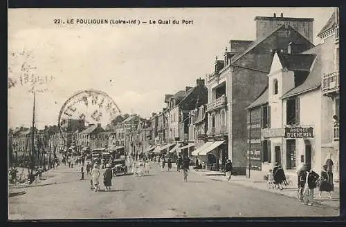 AK Le Pouliguen /L.-I., Le Quai du Port