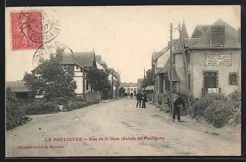 AK Le Pouliguen, Rue de la Gare