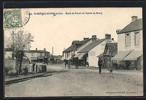 AK St-Brévin-les-Pins, Route de Pornic et l`entrée du Bourg