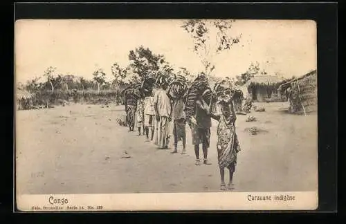 AK Congo, Caravane indigène