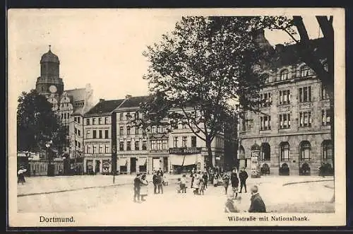 AK Dortmund, Wissstrasse mit Nationalbank