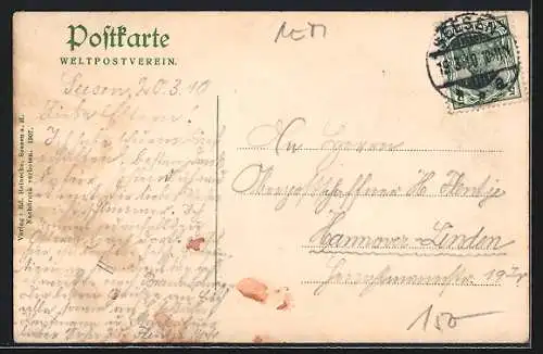 AK Seesen a. H., Forsthaus Neckelnberg mit Waldblick