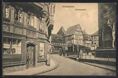 AK Hildesheim, Blick auf den Andreasplatz