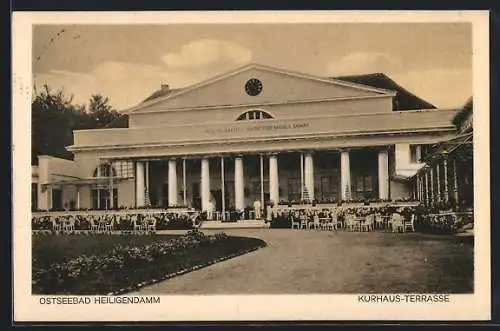 AK Heiligendamm, Ostseebad, Kurhaus-Terrasse